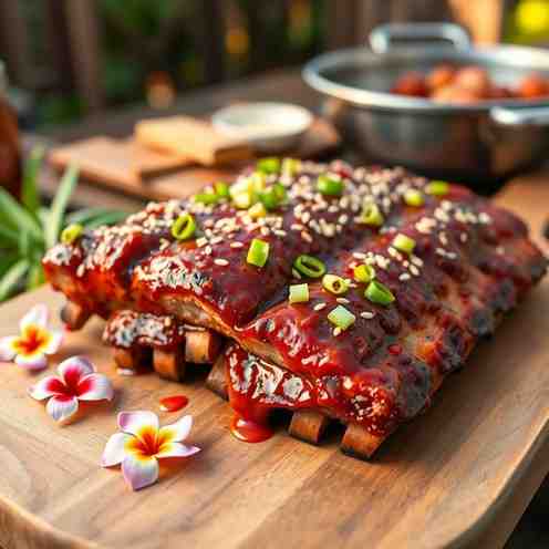 Polynesian Grilled Pork Ribs Recipe - BBQ
